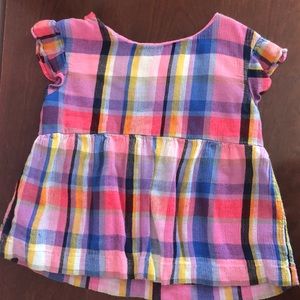 Girls Plaid Gap Shirt